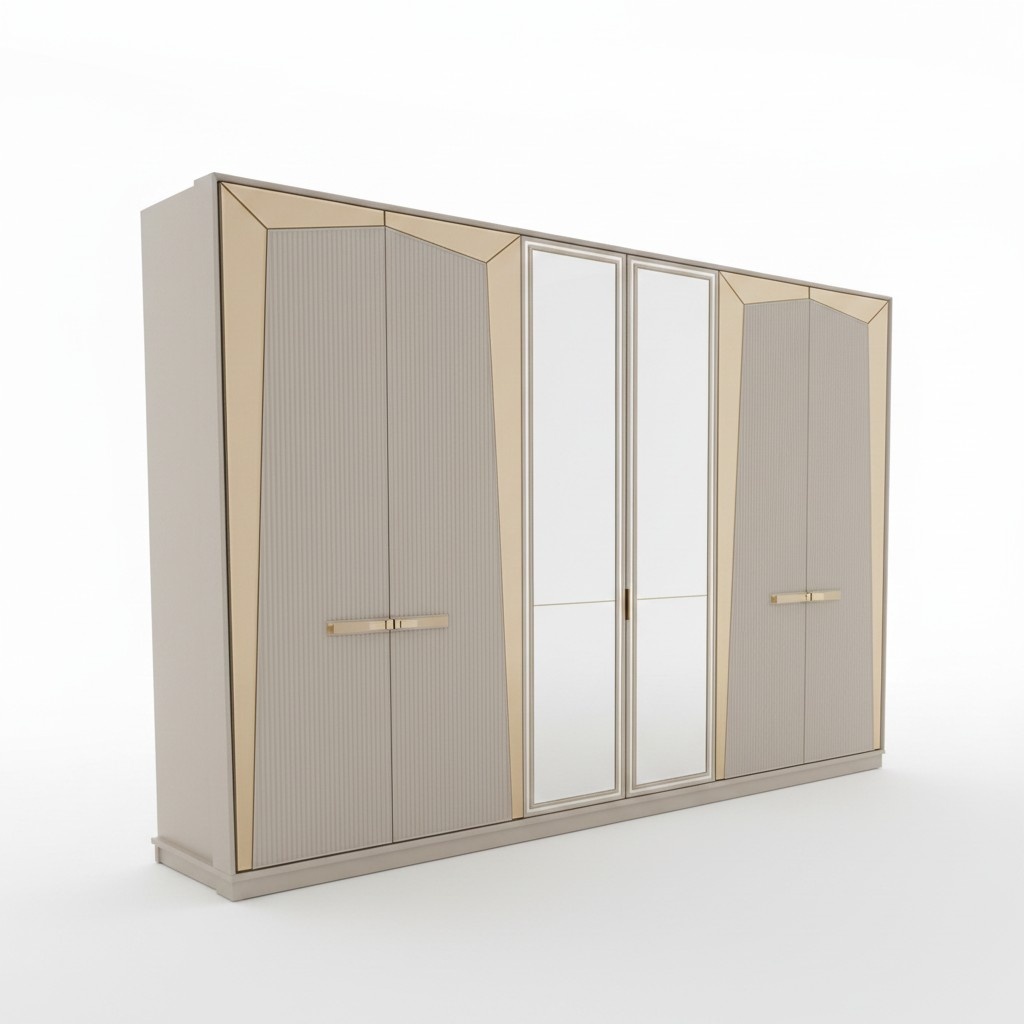 Kleiderschrank Ankleideschrank Schrankwand Garderobenschrank Spiegelschrank