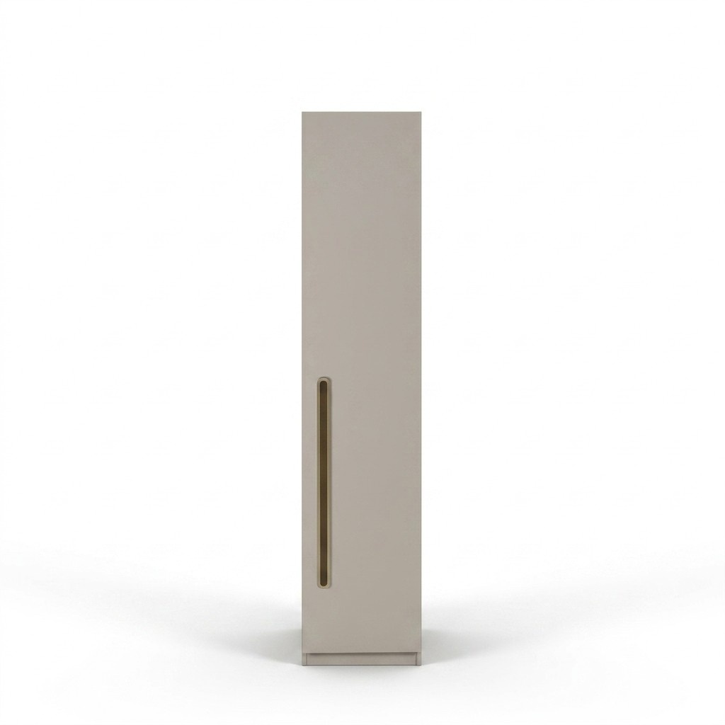 Kleiderschrank aus Holz in Beige modern eleganter Stauraum