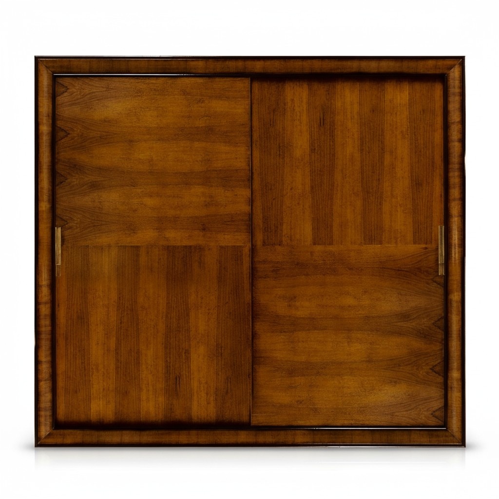 Kleiderschrank Braun Holz Möbel Schrank Design Luxus Schwebetüren Schränke Neu
