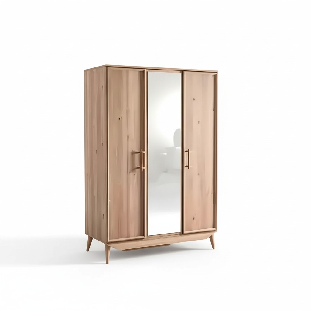 Kleiderschrank braun Holz Schlafzimmer Möbel design Schränke Edler Schrank