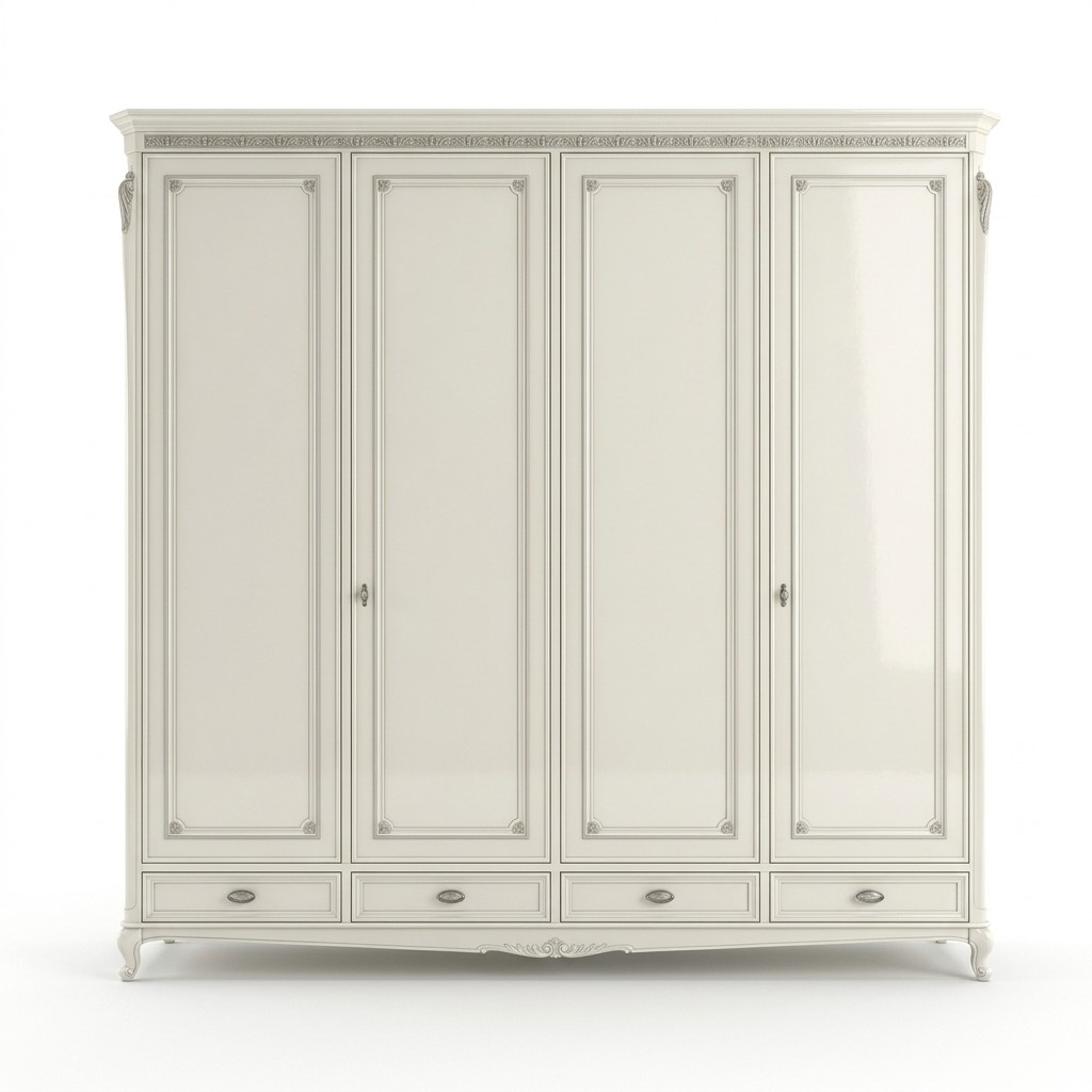 Kleiderschrank Design Möbel Holz Luxus Schlafzimmer Weiß Schränke Neu