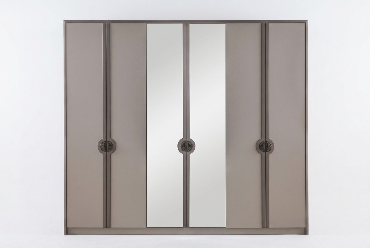 Kleiderschrank Garderobenschrank Schrank Moderne Holzschrank Grau
