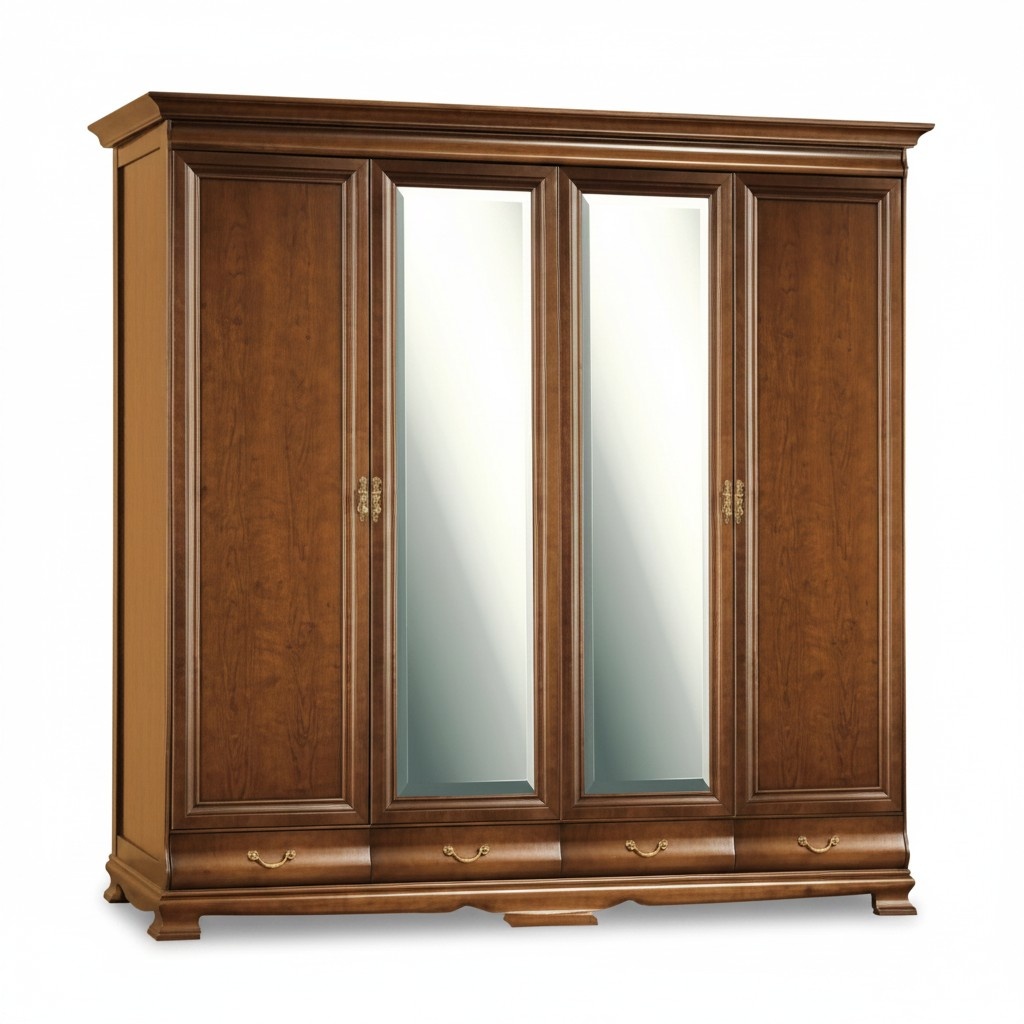 Kleiderschrank Kleidungsschrank Großer Schrank Garderobenschrank Spiegelschrank