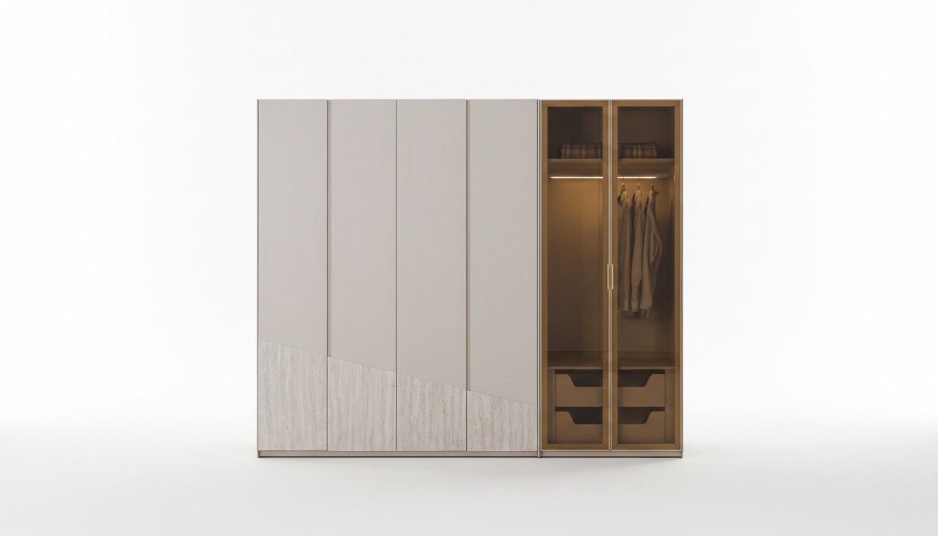 Kleiderschrank Minimalismus und Gemütlichkeit vereint