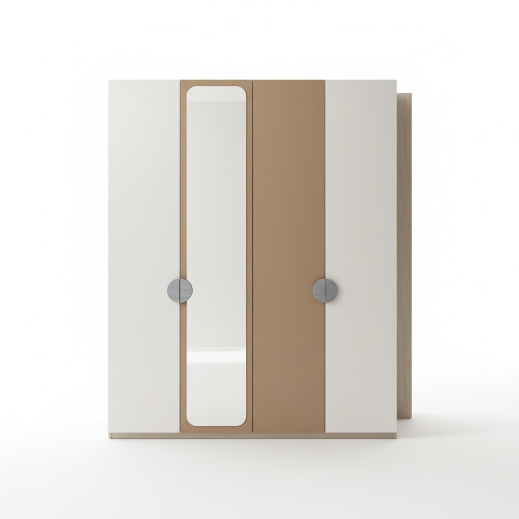 Kleiderschrank Modern Spiegel Zeitloses Design Stilvolle Aufbewahrung Möbel