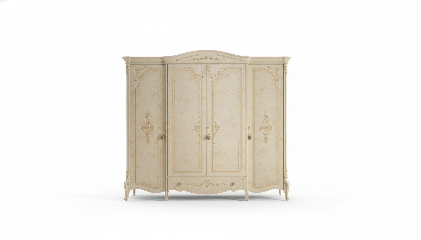 Kleiderschrank Schrank Echtholz Massive Schlafzimmer Möbel Italien Holzschrank