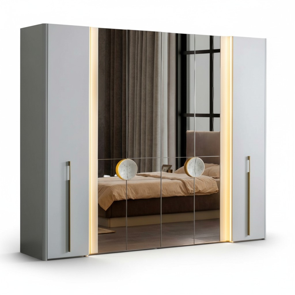 Kleiderschrank Schrank Möbel Einrichtung Schlafzimmer Schränke 271cm