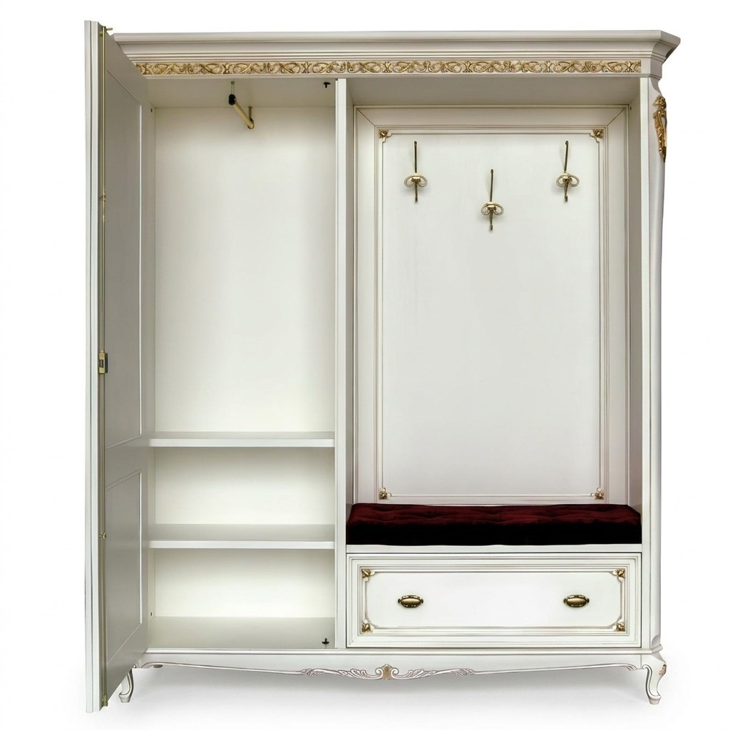 Kleiderständer Oberbekleidung Kleiderschrank Flur Spiegel Italienische Garderobe