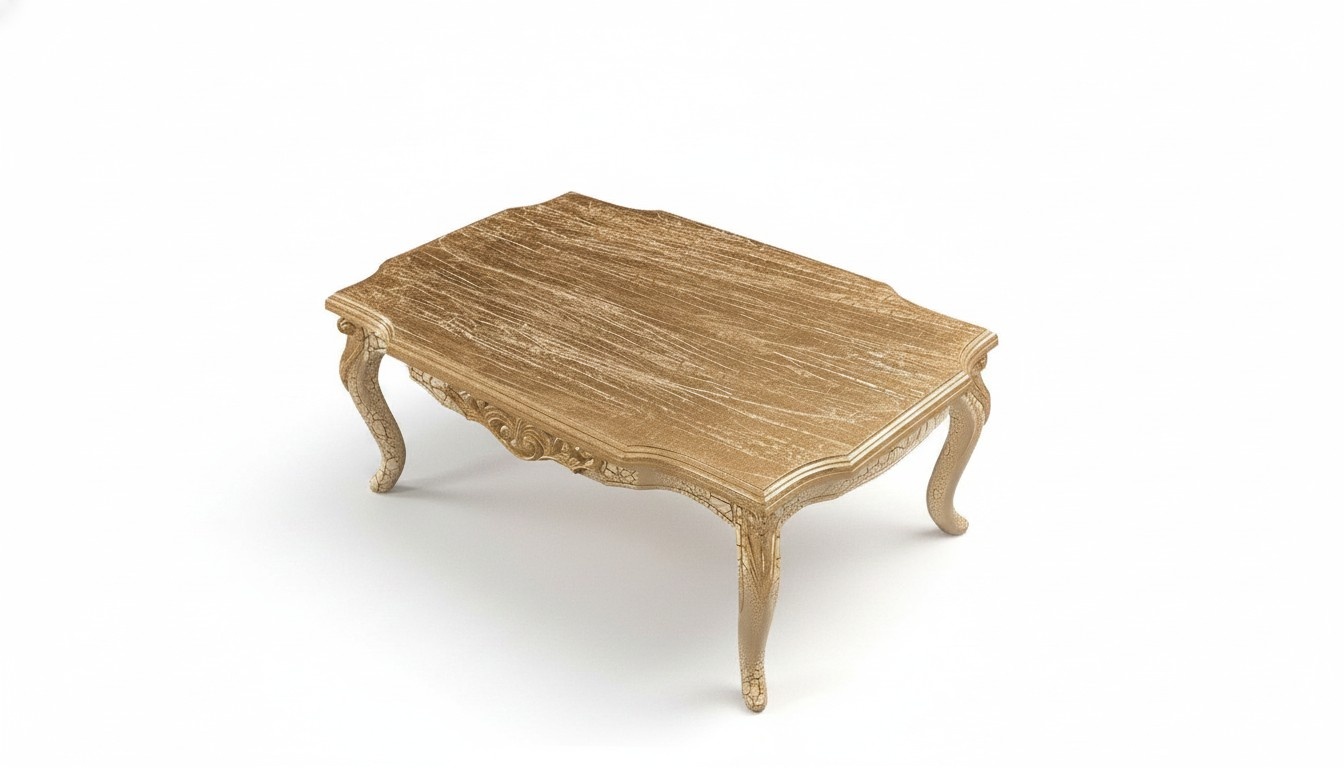 Königlicher Couchtisch Tisch 120x80 Tische Barock Rokoko Couchtische