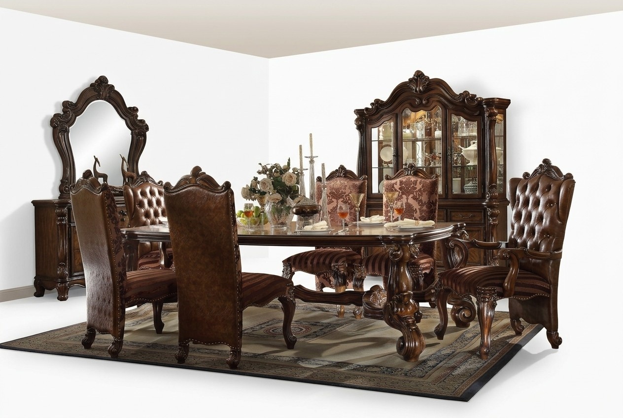 Königlicher Esstisch Tisch Holz Klassische Tische Barock Rokoko Esszimmer