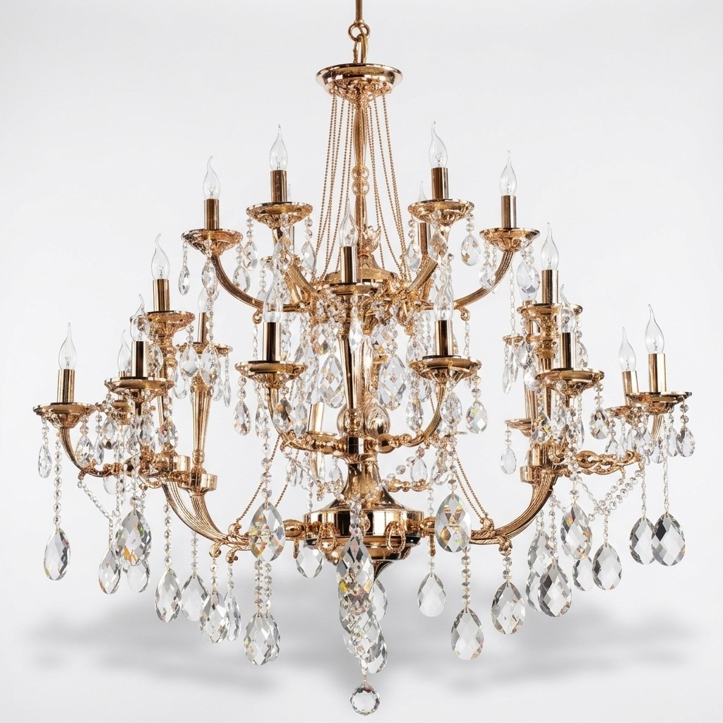 Königlicher Kronleuchter Deckenleuchte Lampe Leuchte Wohnzimmer Deckenlampe