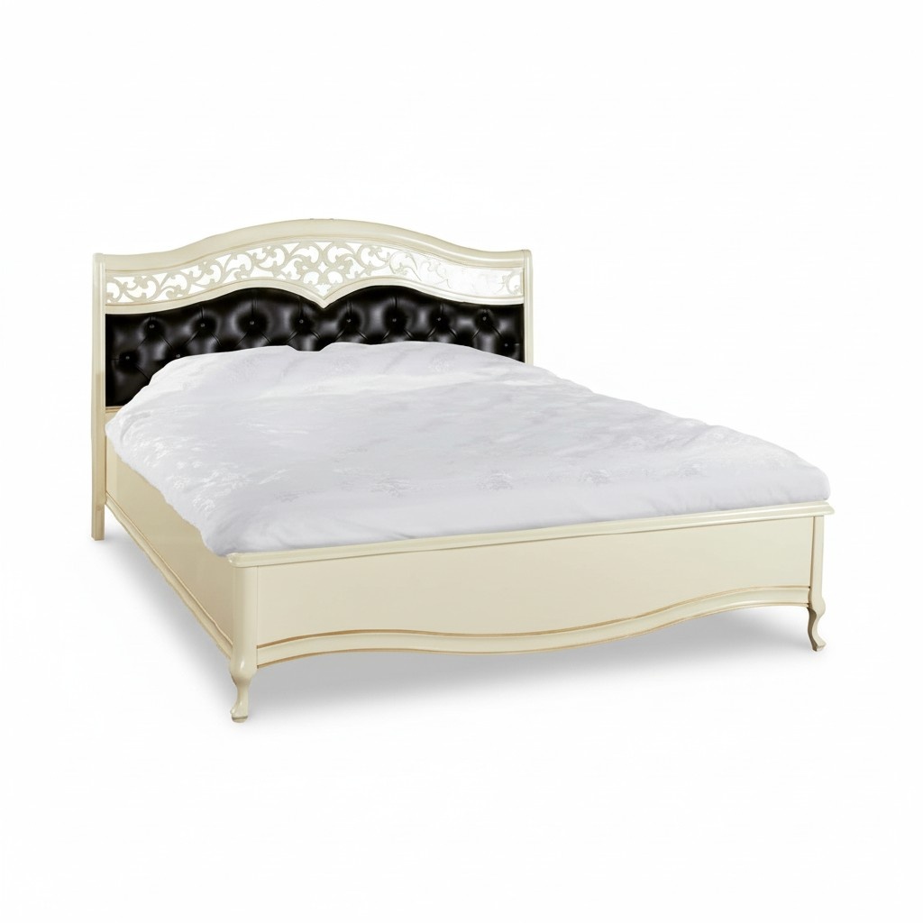 Klassisches Chippendale-Doppelbett im königlichen Stil Sofort