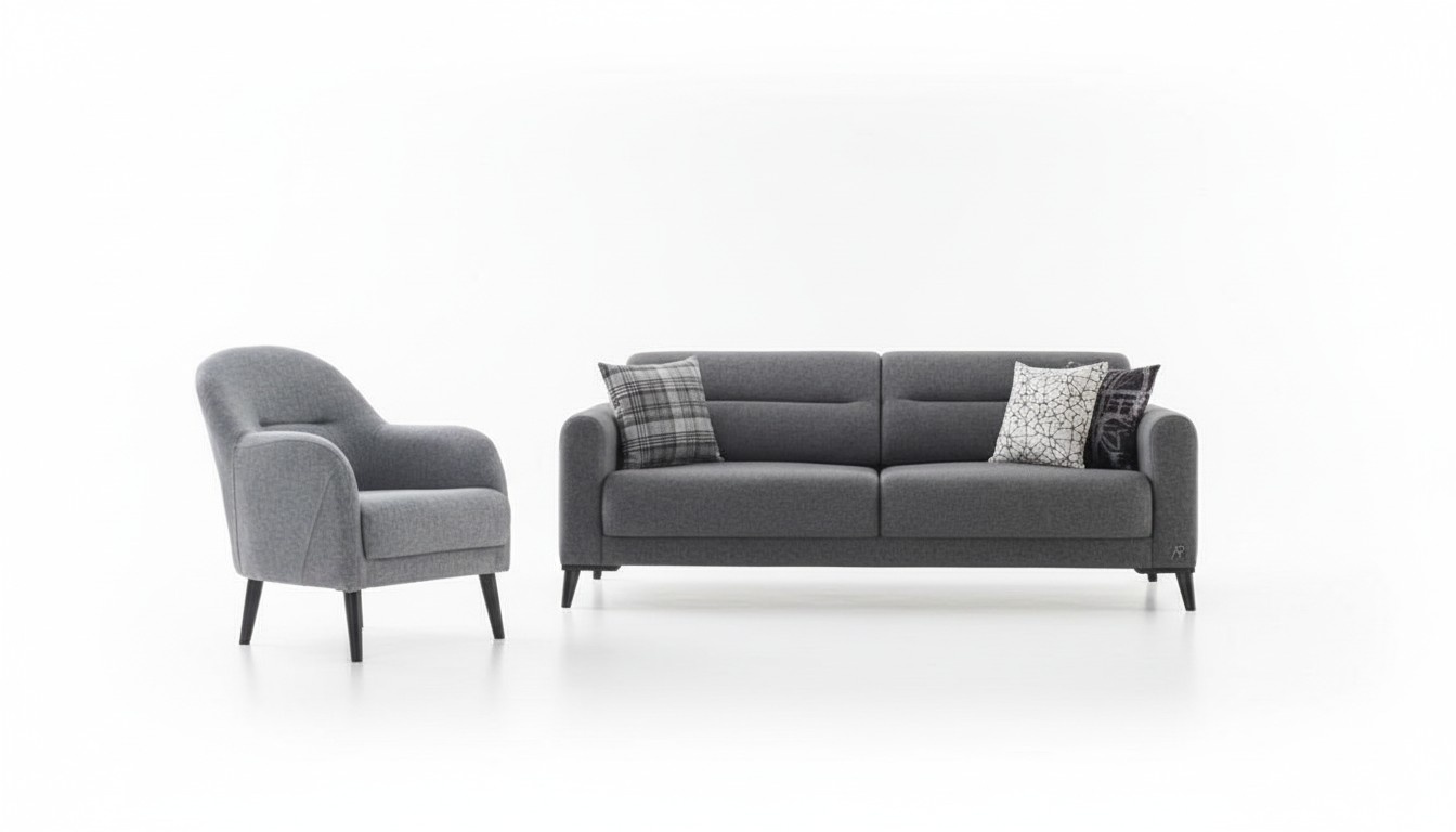 Komfortable 3+1 Sofagarnitur Stilvolles Design für gemütliches &elegantes Wohnen