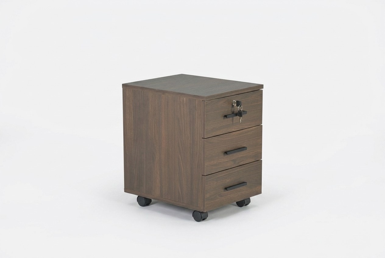 Kommode Arbeitszimmer Braun Einfarbig Modern Rechteckig Form Schubladen