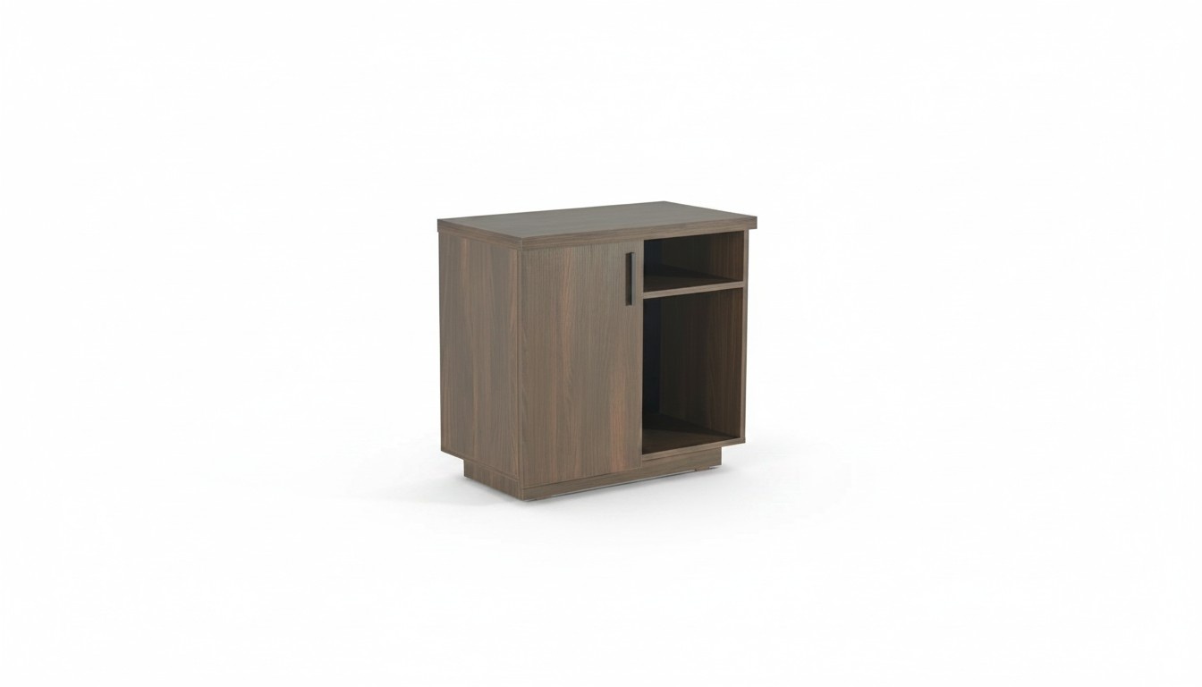 Kommode Braun Einfarbig Modern Design Rechteckig Arbeitszimmer Wohnzimmer