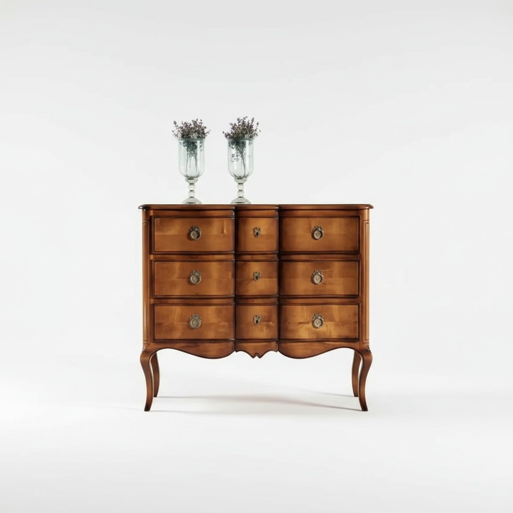 Kommode Braun Luxus Schrank Design Stil Klassische Schlafzimmer Neu