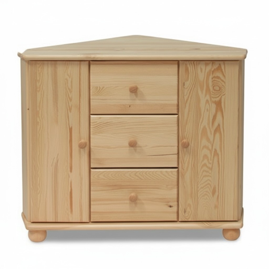 Kommode Eckkommode Ecke Eck Kommoden Kommodenschrank Echtholz Holz Handarbeit