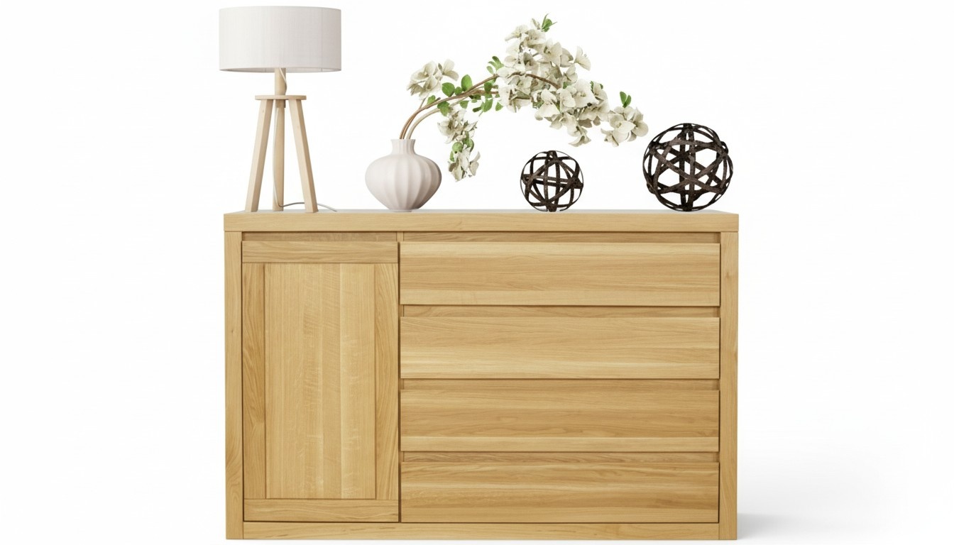 Kommode Holz Design Schrank Anrichte Schubladen Schränke Kommoden Sidebaord Neu