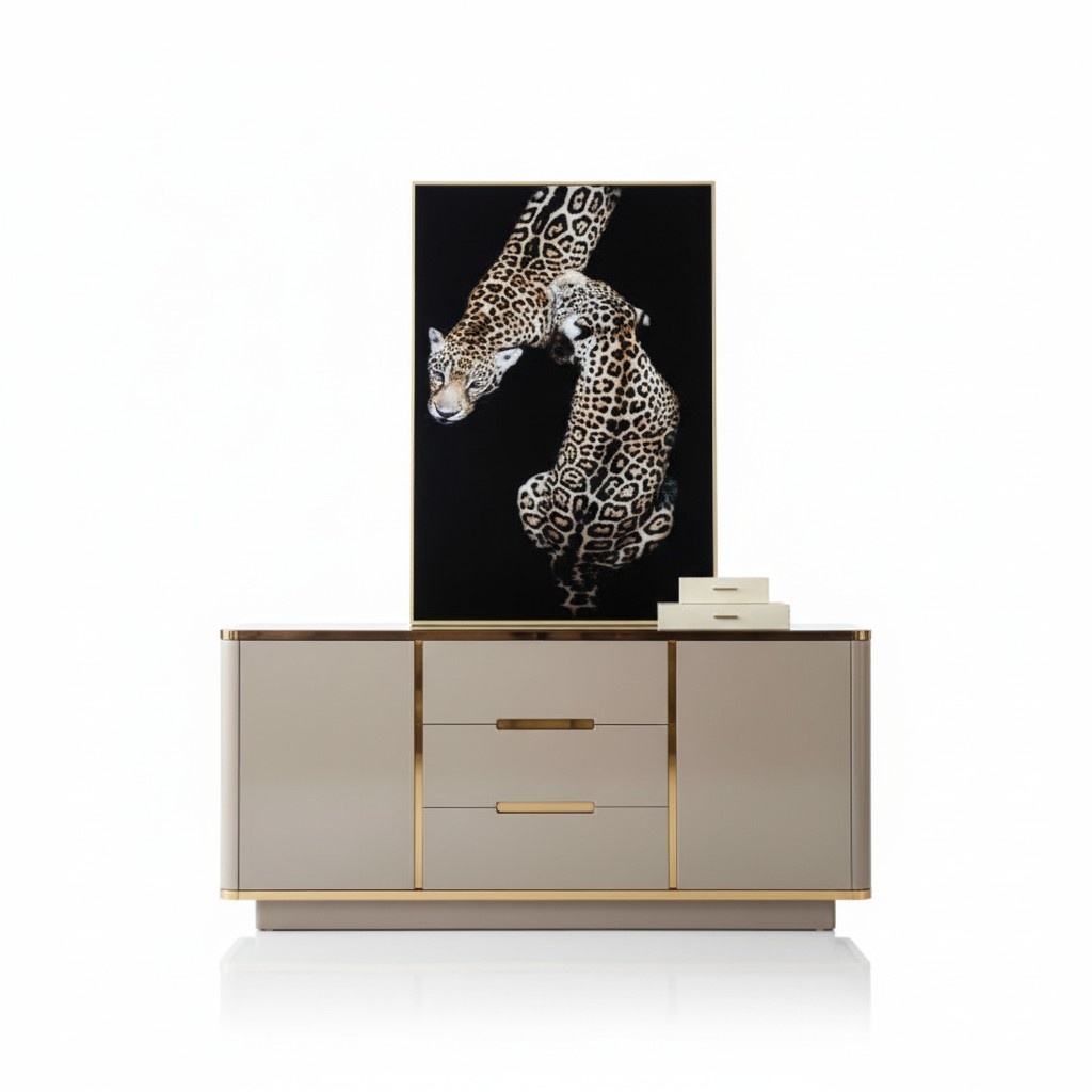 Kommode Holz Schrank Sideboard Wohnzimmer Konsole Wand Schränke