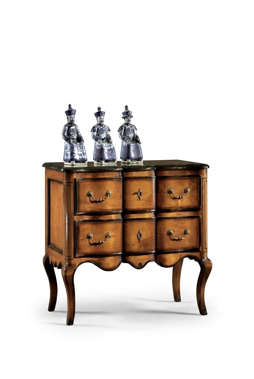 Kommode mit 2 Schubladen Sideboard Holz Schrank Kommoden Braun Neu