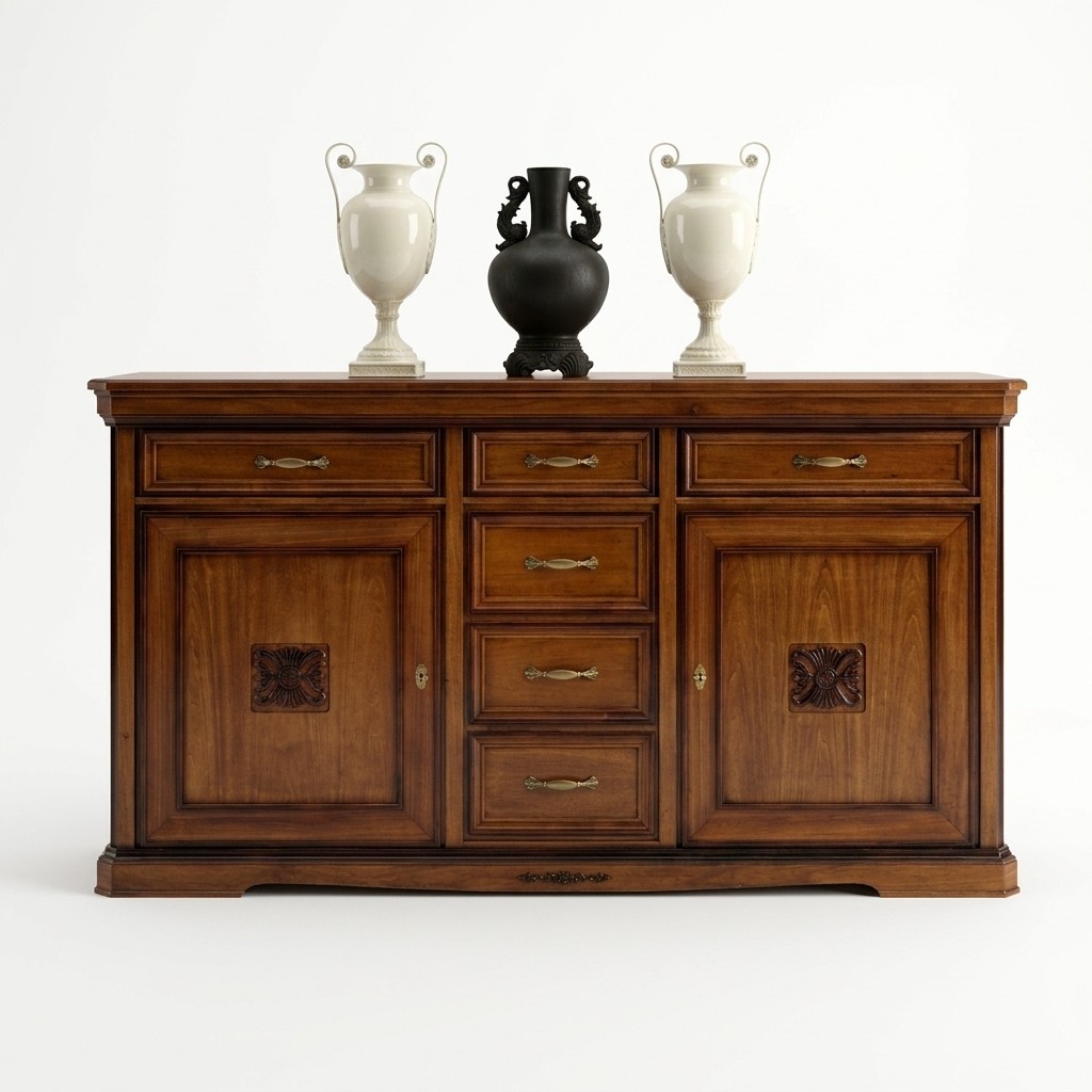 Kommode Schubladen Holz Kommode Wohnzimmer Sideboard Schrank Schränke Massiv Neu