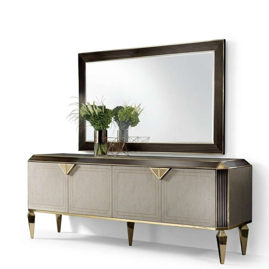 Kommode Spiegel Design Möbel Konsole Sideboard Anrichte Buffet arredoclassic