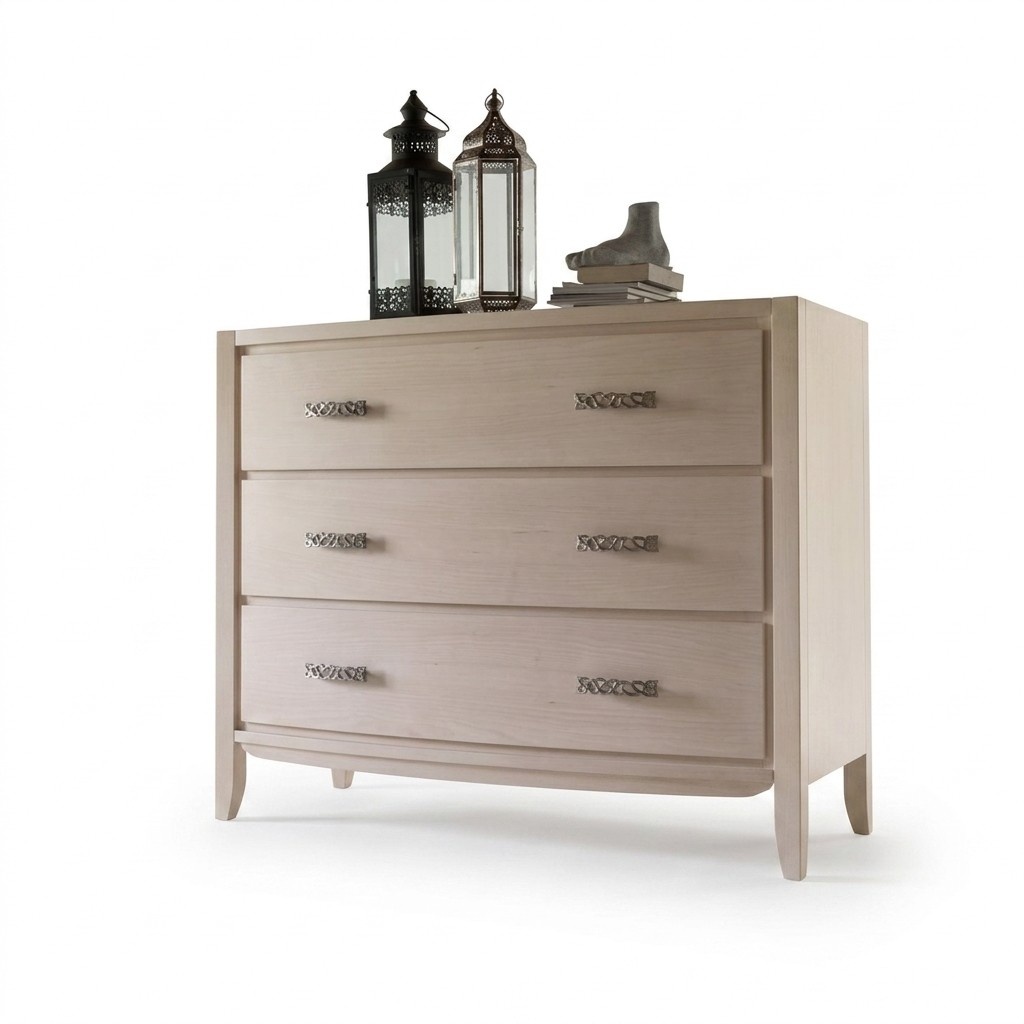 Kommode Wohnzimmer Design beige Stil Modernes Kommoden Stilvoll