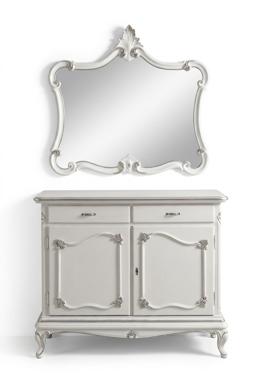 Kommoden Italienische Möbel Anrichte Spiegel Kommode Sideboard Schrank Holz