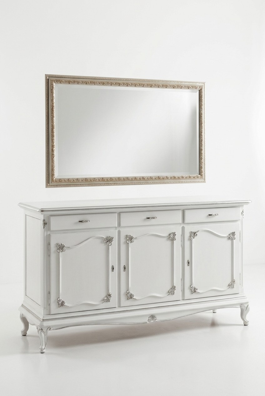 Kommoden Italienische Möbel Massiv Spiegel 2tlg Kommode Sideboard Schrank Holz