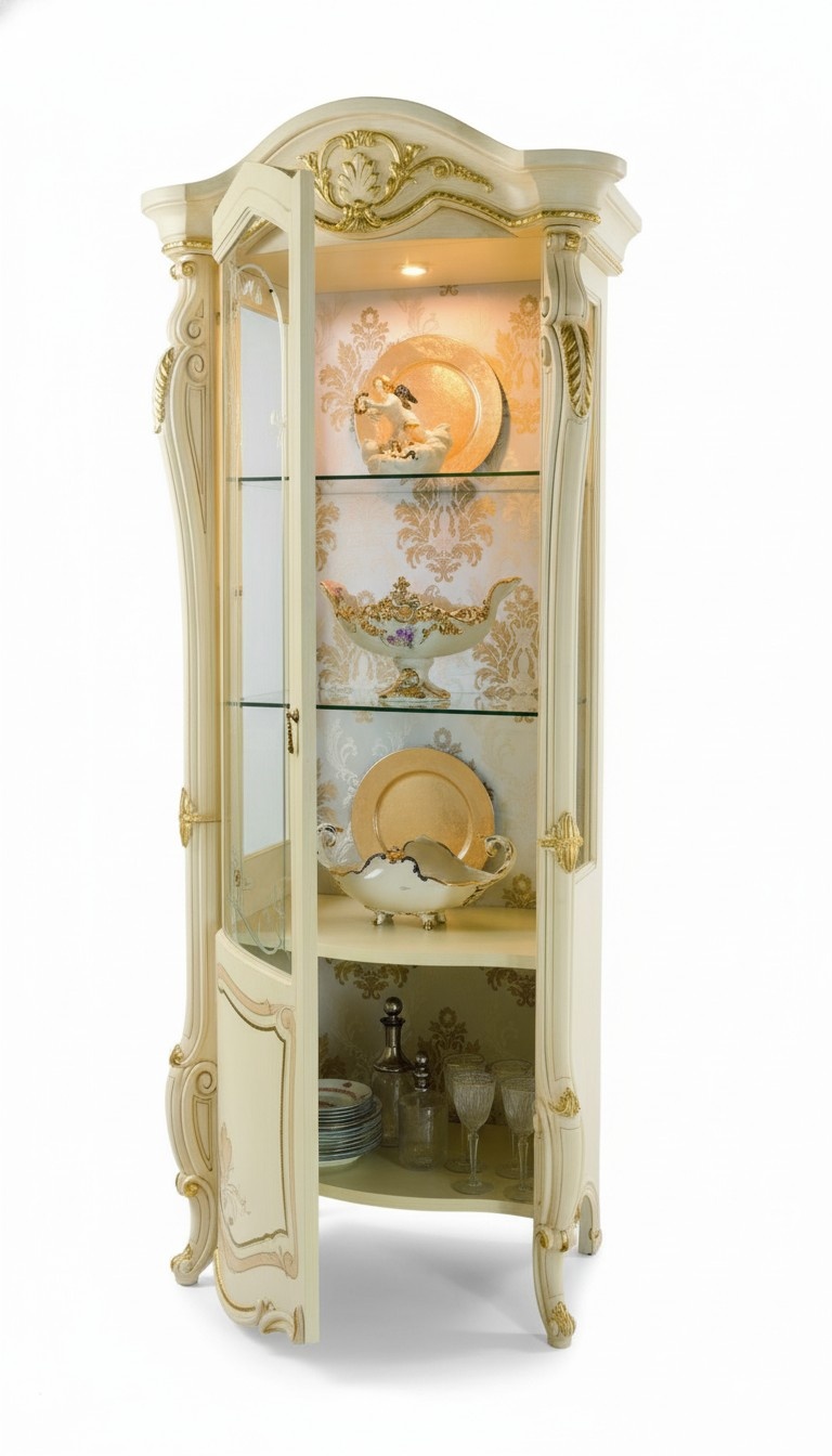 Kommoden Schränke Glas Design Schrank Barock Rokoko Vitrine Kommoden Vitrinen