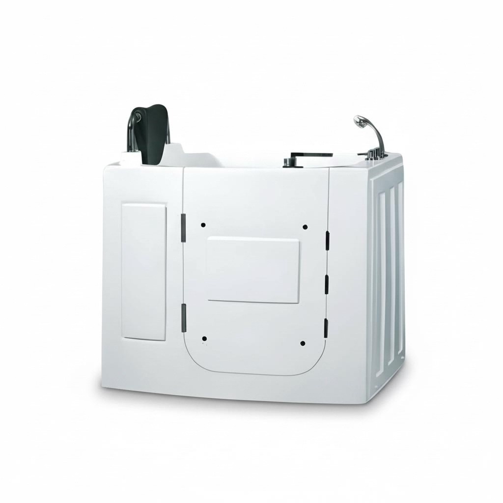 Kompaktbadewanne Whirlpool mit Tür Massagewanne Wellnesswannen 110x68 cm