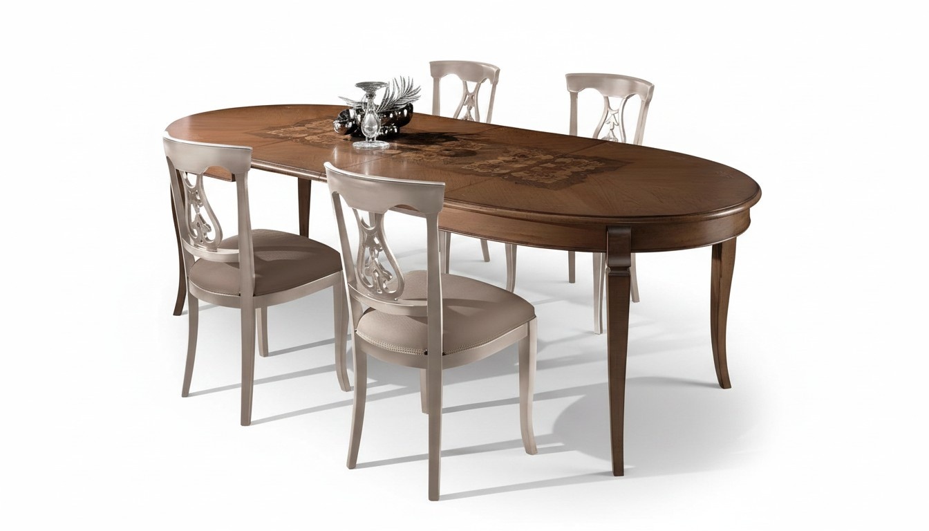 Set 5tlg. Esstisch 4x Stühle Essgruppe Esstischgruppe Holztische Tische