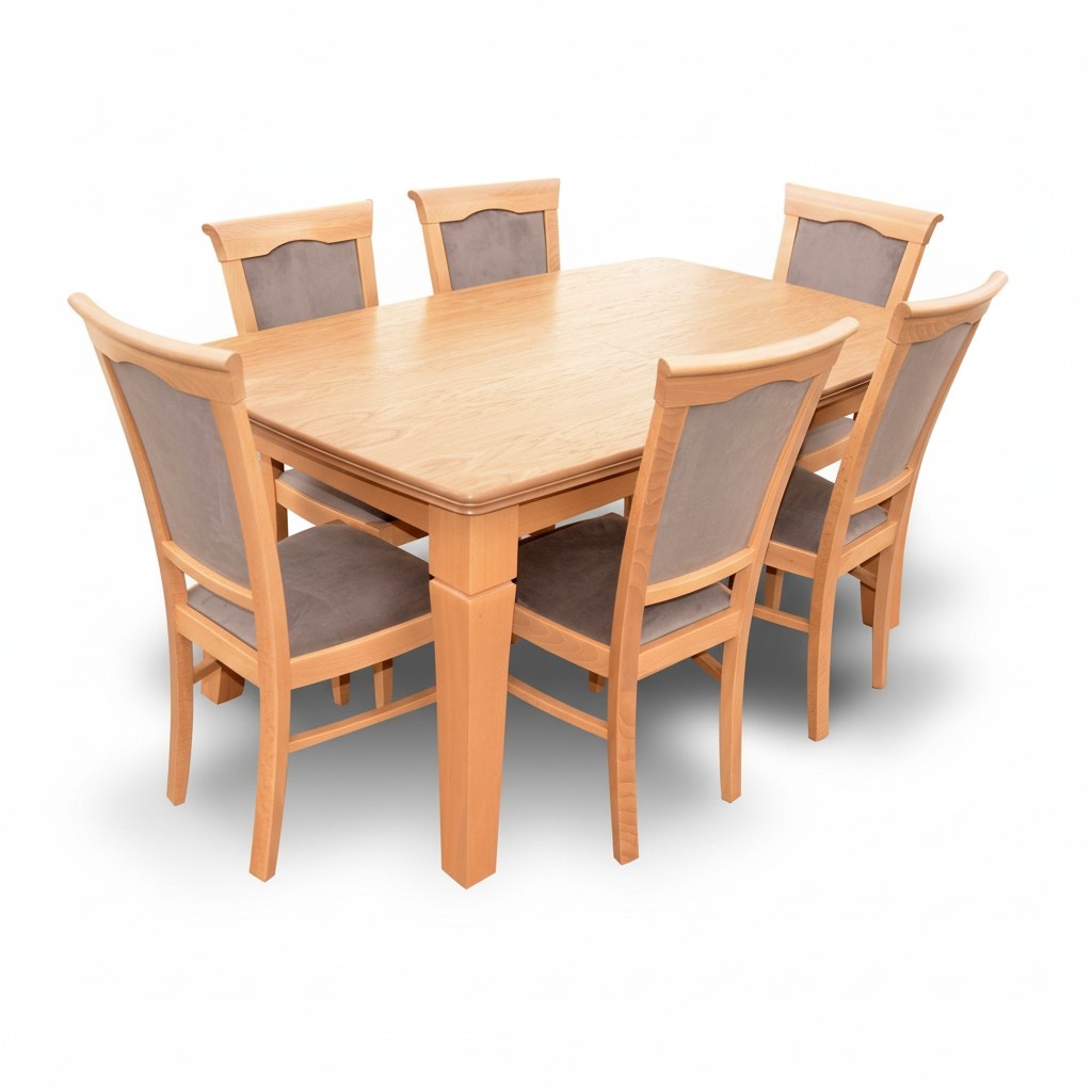 Komplett Set Esstisch 4 Stühle Esszimmer Set Ess Gruppe Holz Tisch Tische 5tlg