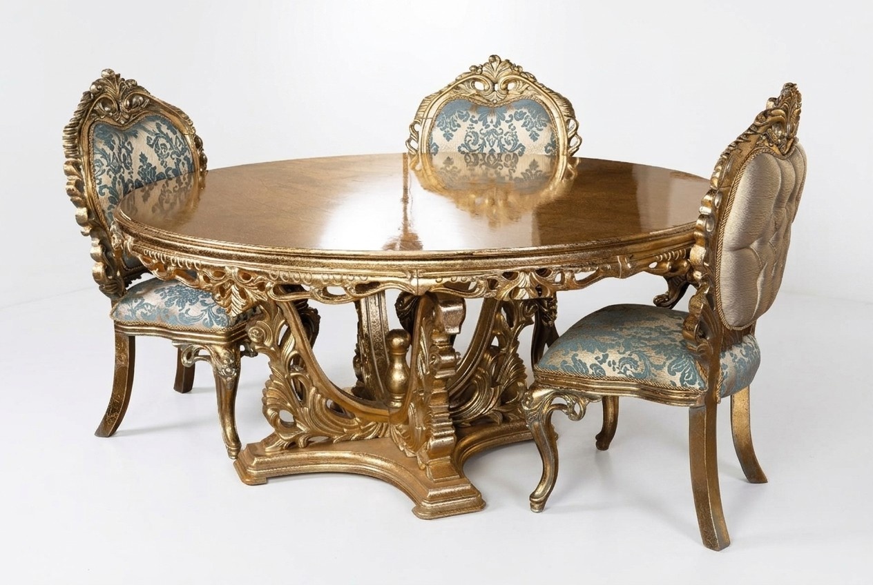 Komplett Set Esstisch + 4 Stühle Esszimmer Garnitur Ess Gruppe Tisch Tische 5tlg