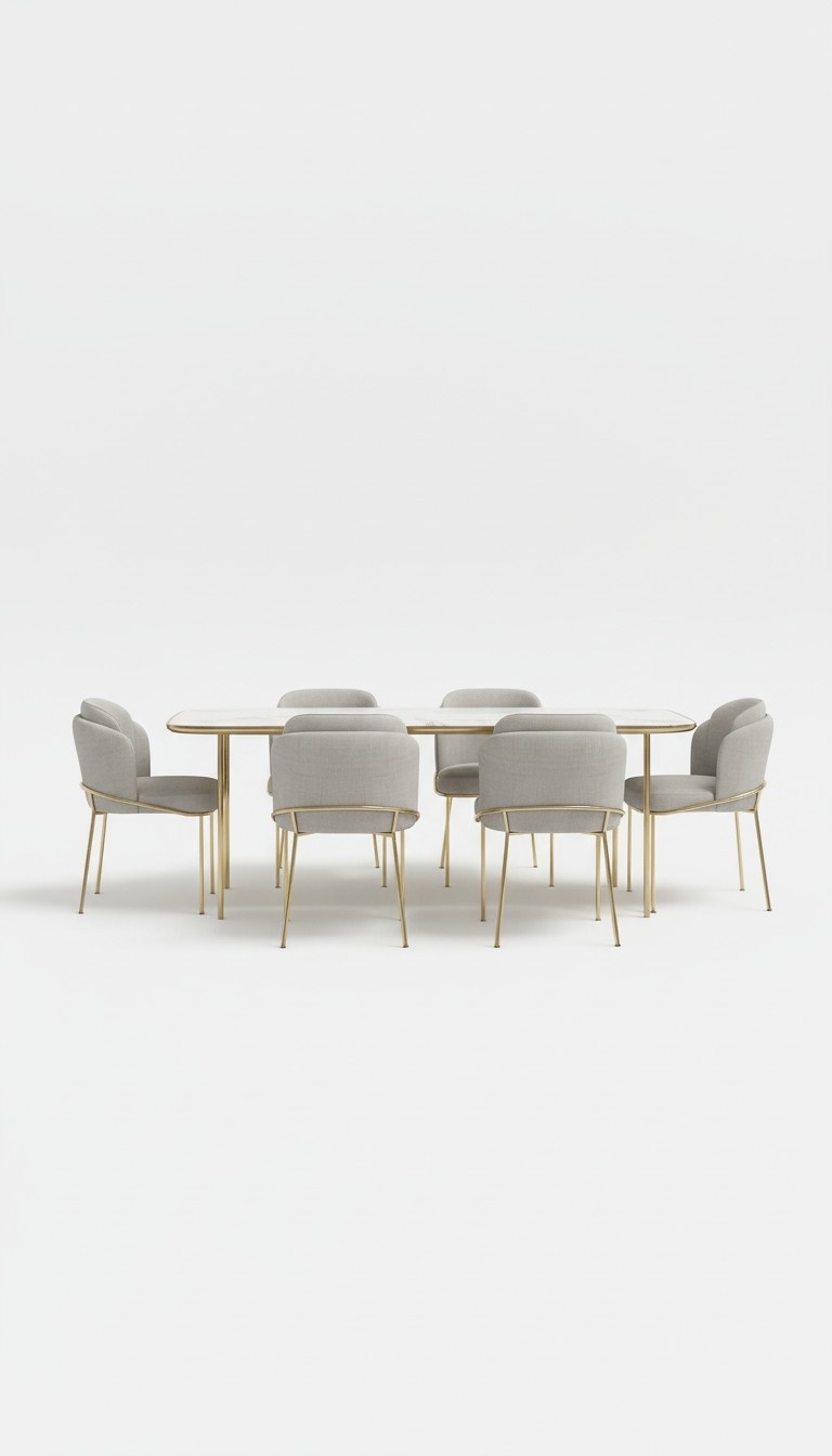 Komplett Set Esstisch 6x Stühle Esszimmer Set Ess Gruppe Holz Tisch