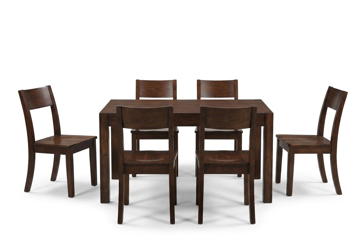 Esstischset 6x Stühle Esstischset Gruppe Holztische 7tlg