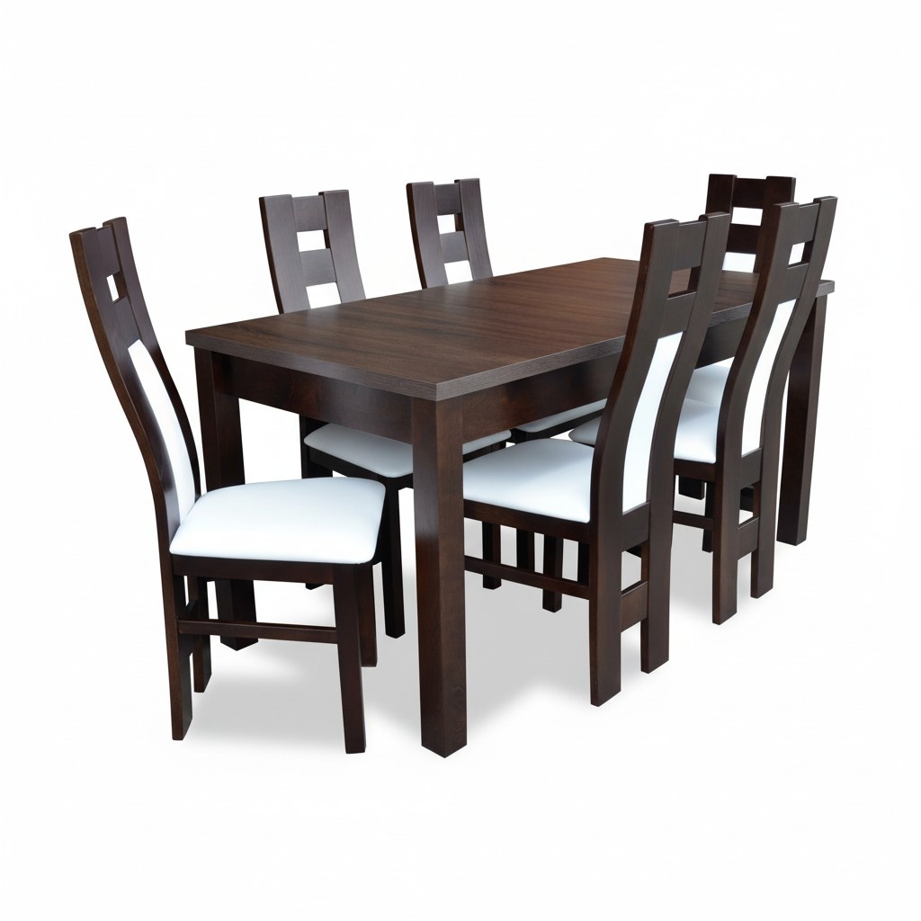 Komplett Set Esstisch 6x Stühle Esszimmer Ess Gruppe Holz Tische 7tlg Echtholz