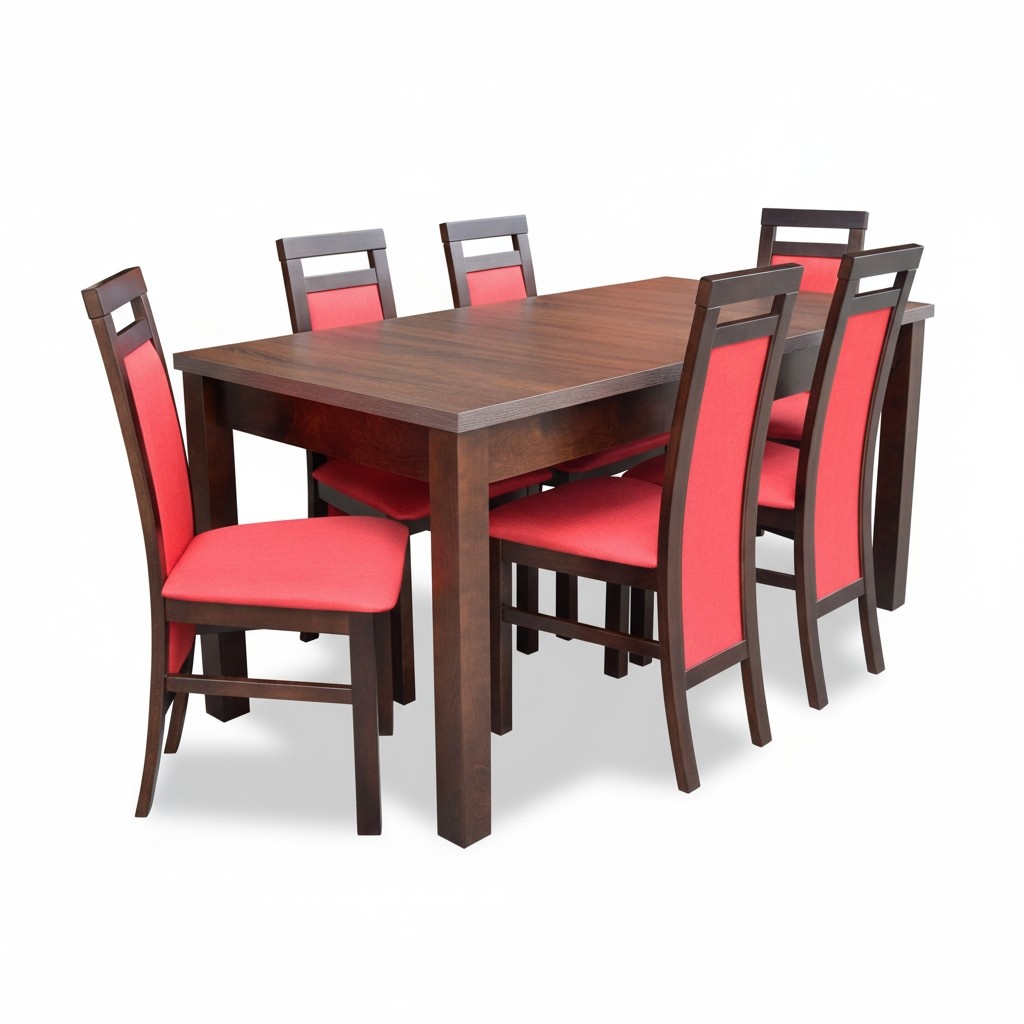 Komplett Set Esstisch 6x Stühle Esszimmer Set Ess Gruppe Holz Tisch Tische 7tlg