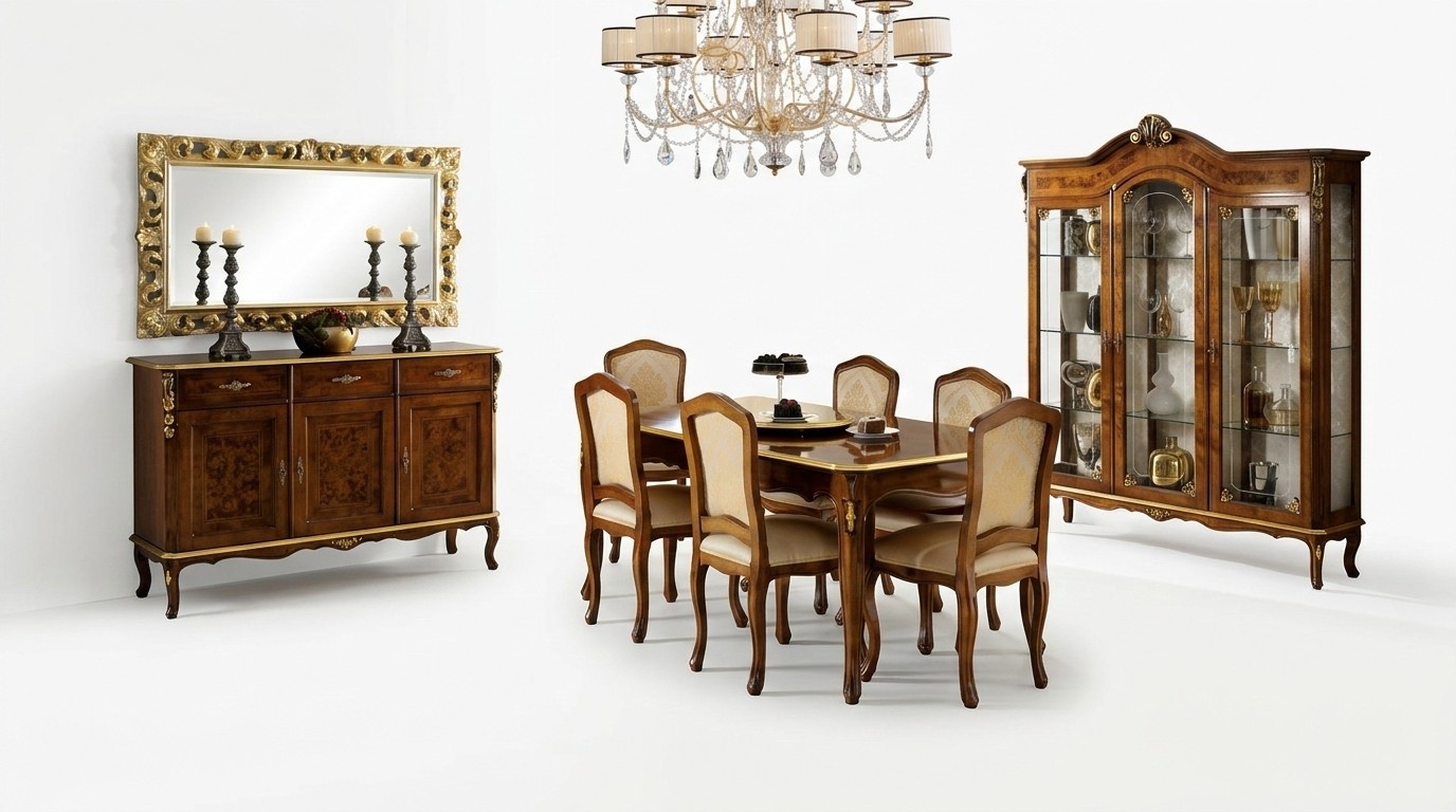 Komplett Set Esstisch 6 Stühle Esszimmer Garnitur Ess Gruppe Tisch Möbel 7tlg