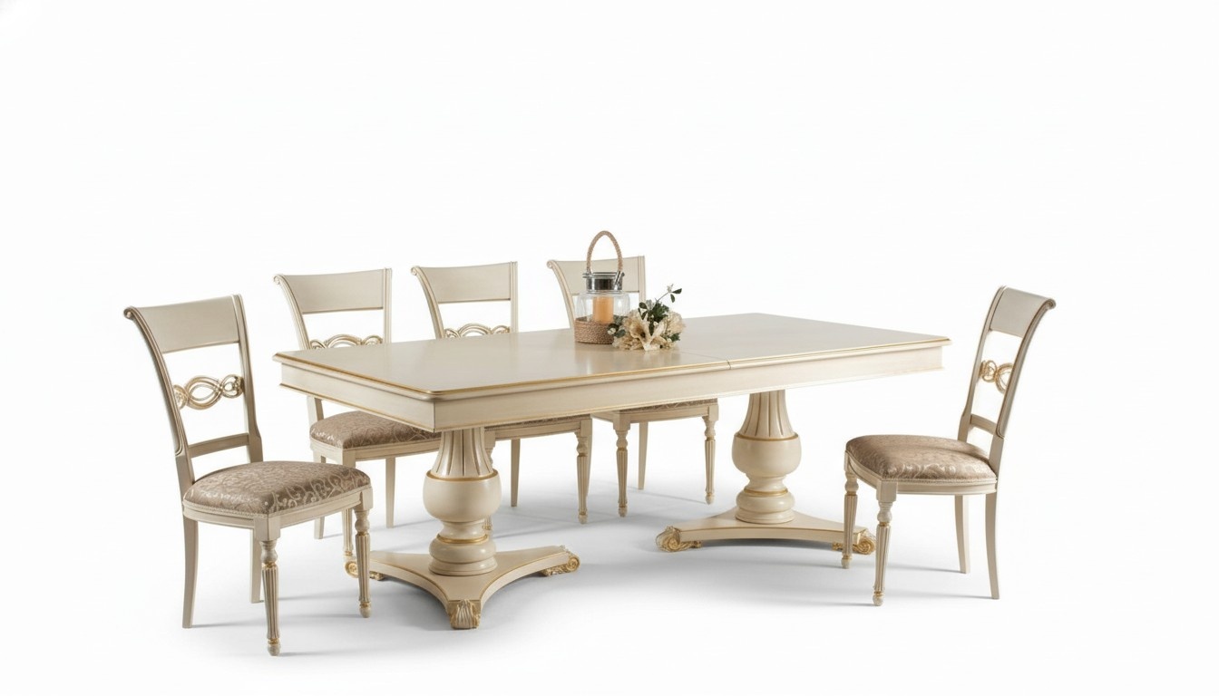 Komplett Set Esstisch 6 Stühle Esszimmer Set Ess Gruppe Holz Tisch Tische 7tlg