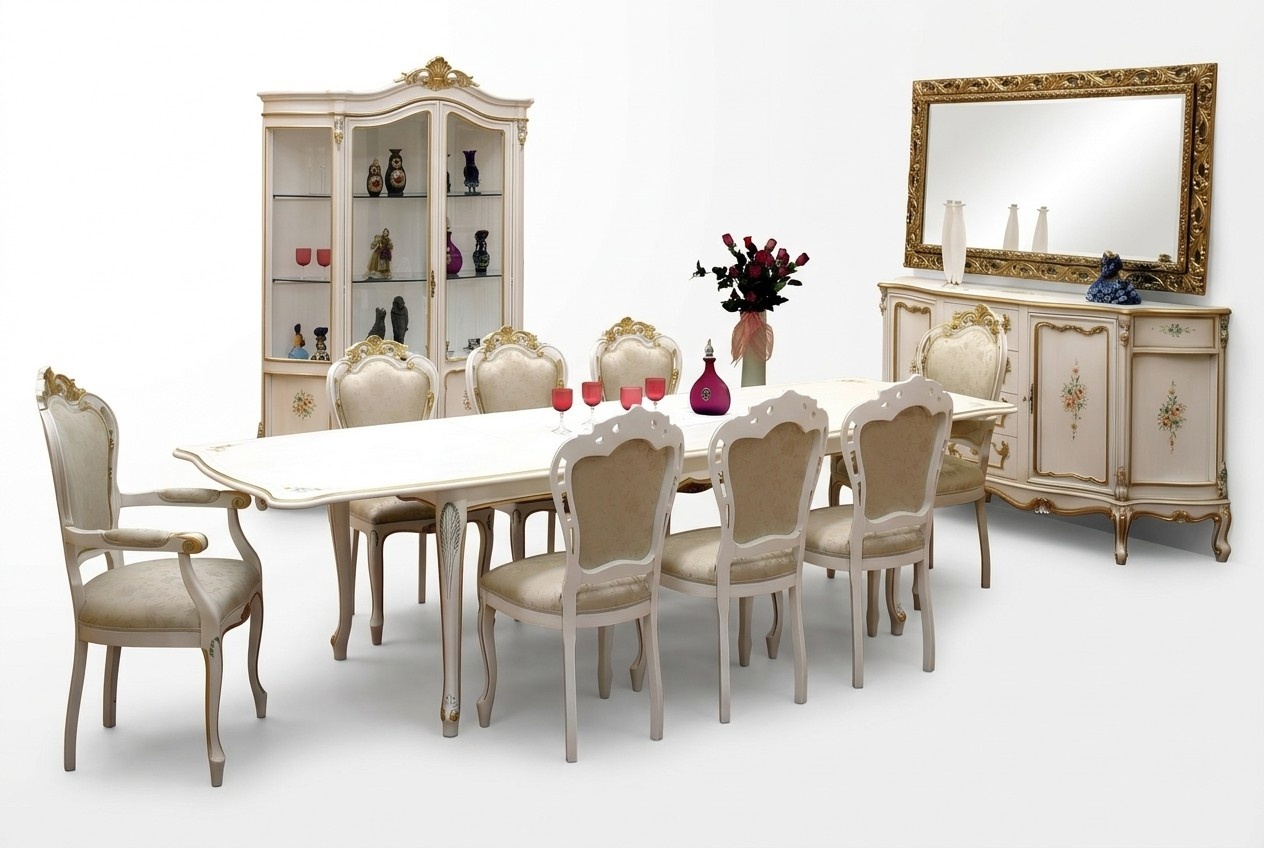 Komplett Set Esstisch 8x Stühle Esszimmer Ess Gruppe Holz Garnitur Tische 9 tlg