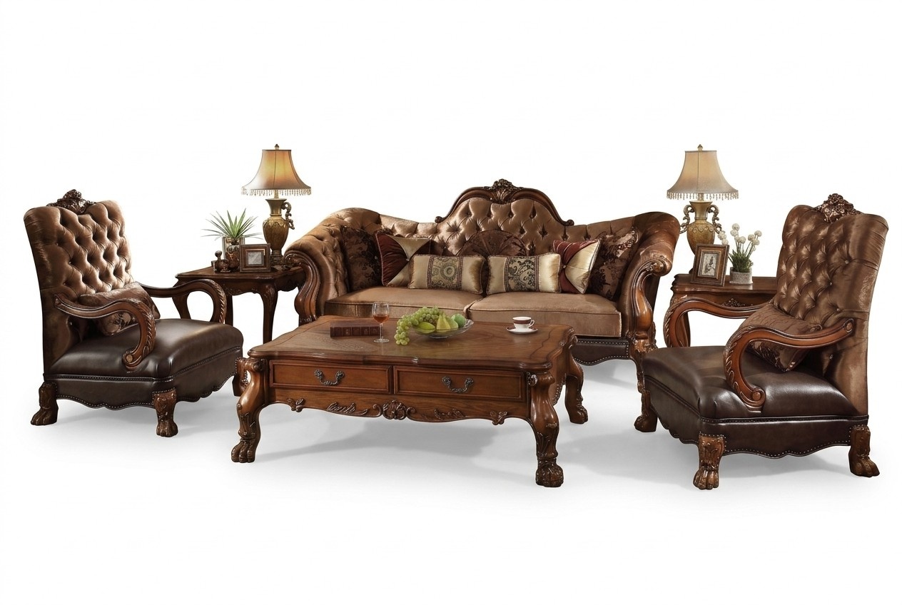 Komplett Set Sofagarnitur 3+1+1 Sitzer Designer Wohnlandschaft 3tlg Gruppe