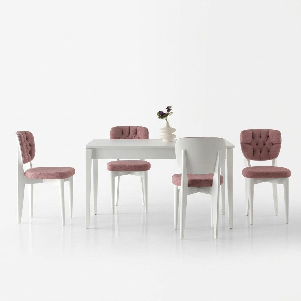 Komplette Esszimmer Ausziehbar Tisch Essecke Esstisch Stühle 7tlg Weiß