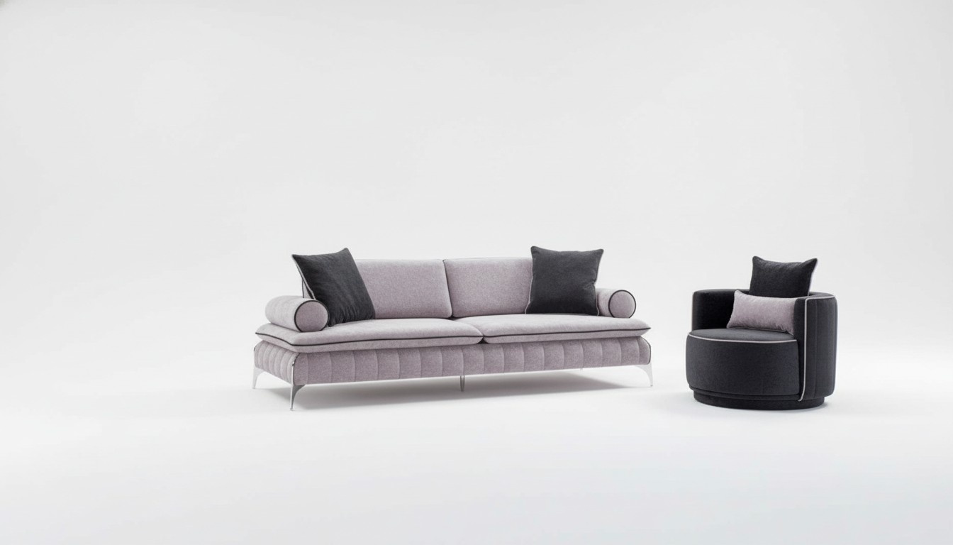 Komplette Sofas Sofagarnitur Sofa Kunstleder Schwarz 3tlg Sessel Stoff