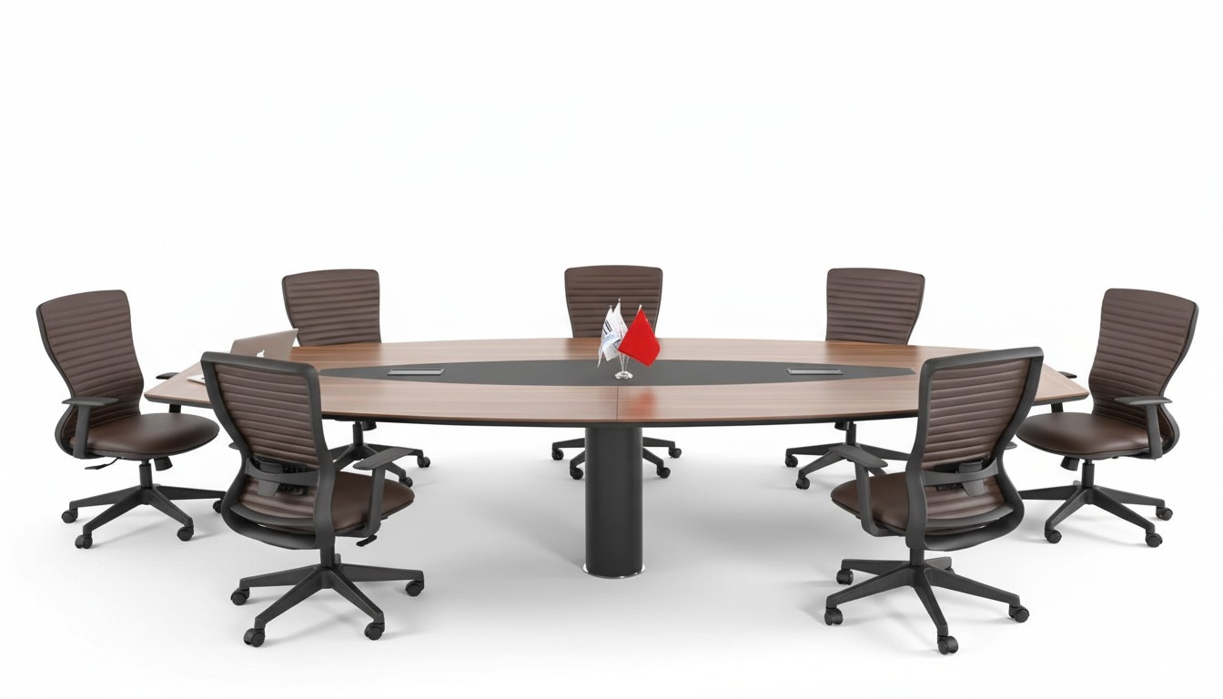 Konferenztisch Großer Besprechungstisch Edle Designer Möbel Holzmöbel