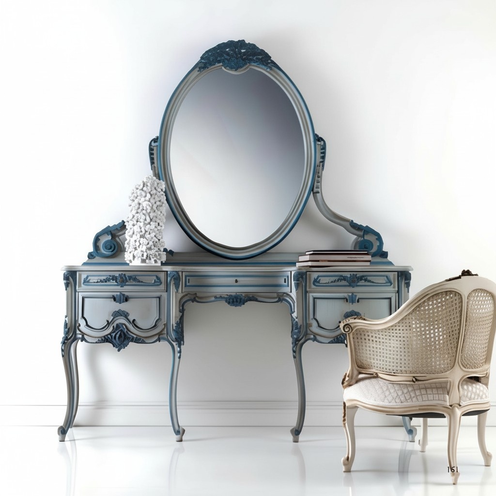 Konsole Kommode Wandtisch Klassische Konsolen Konsolentisch mit Spiegel Luxus