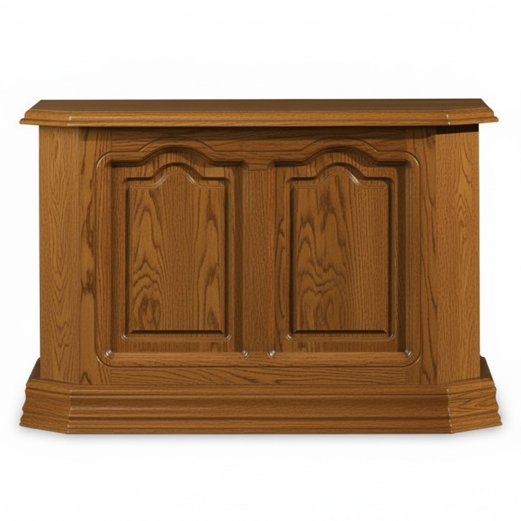 Konsolentisch Braun Holz Schublade und Regal Beistelltisch Anrichte Kommode