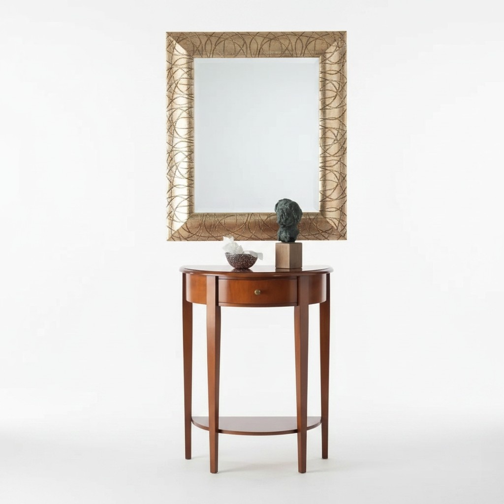 Konsolentisch Schminktisch Konsole Tisch Luxus Schlafzimmer Holz Braun