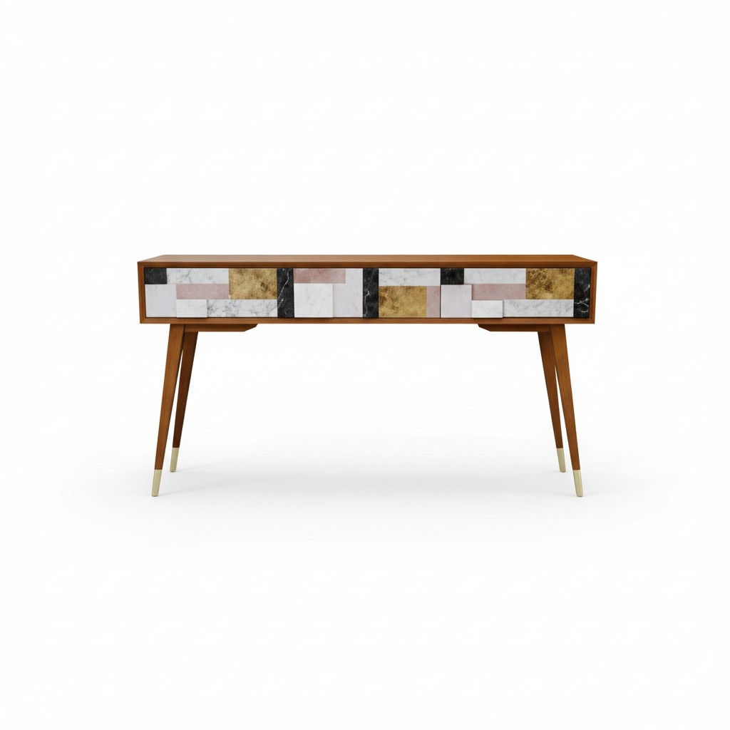 Konsolentisch Tisch Konsole Kommode Sideboard Holz Modern Luxus Design