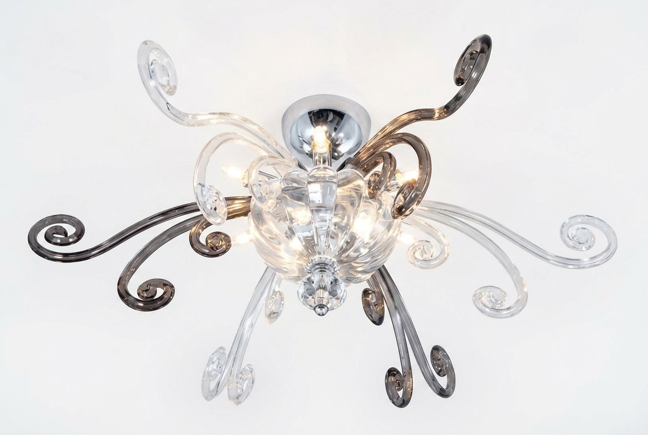 Kronleuchter Deckenleuchter Luxus Capri Deckenlampe Lüster Kristall Art